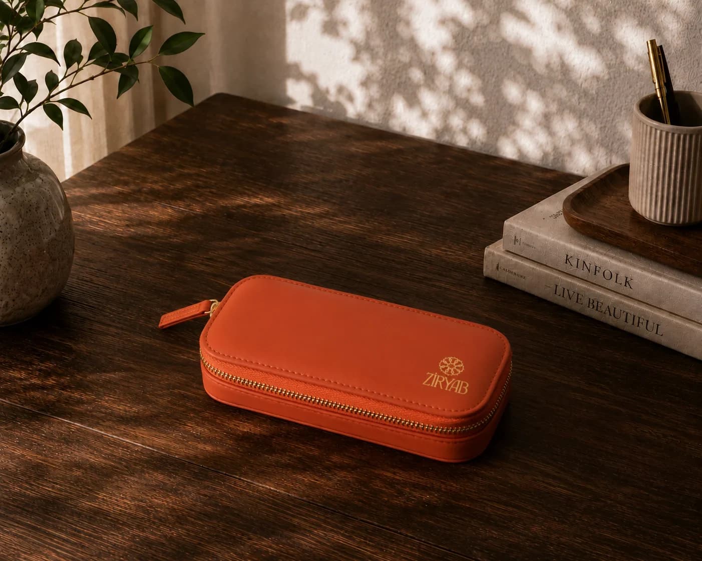 Genuine Leather Pen Case